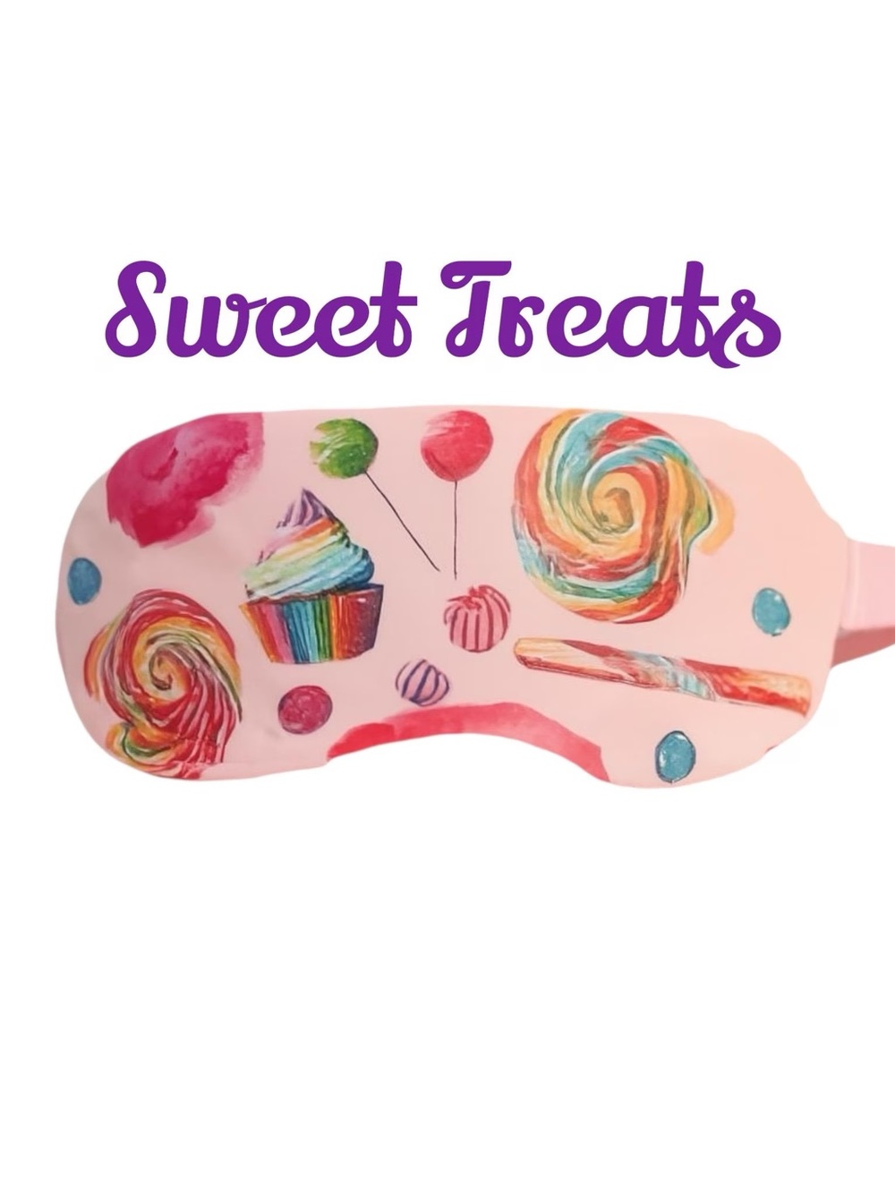 Kids Sleep Mask with Candy Ice Cream Theme, New Handmade